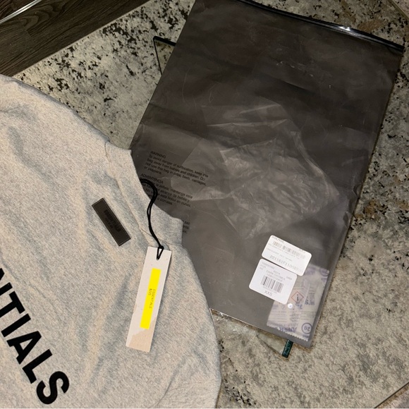 Brand New Essentials Dark Oatmeal T Shirt - Picture 6 of 6